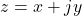 z = x + j y