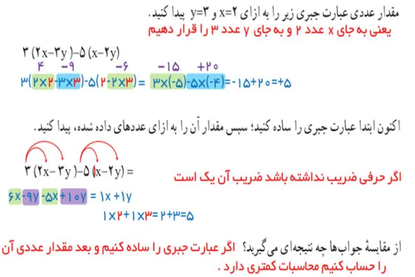 فعالیت صفحه 35 ریاضی هفتم