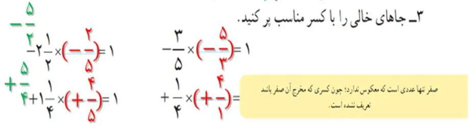 سوال 3 فعالیت صفحه پانزده ریاضی هشتم
