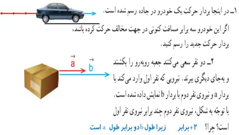 سوال 1 و 2 فعالیت صفحه 74 ریاضی هشتم