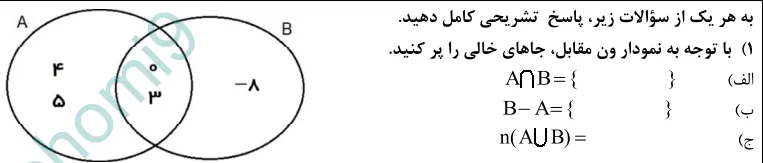 سوال نمودار ون نوبت صبح خرداد 1403