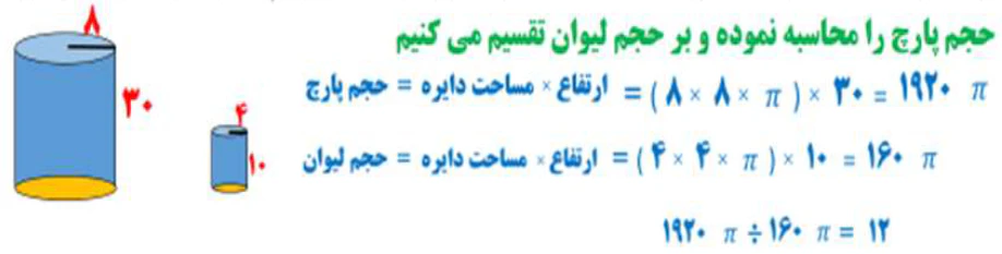 جواب سوال ۵ تمرین صفحه ۷۵ ریاضی هفتم