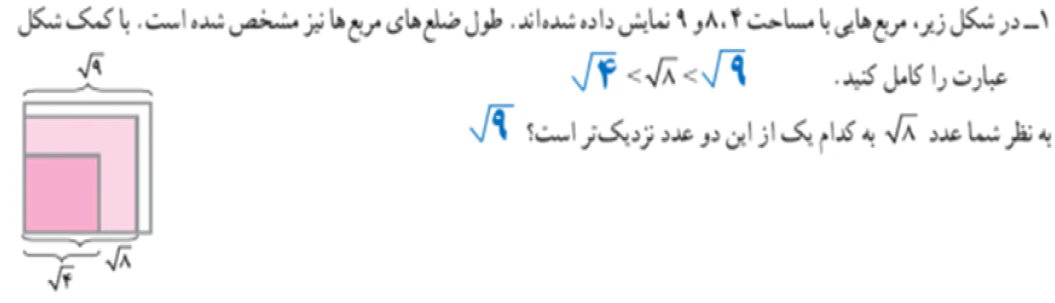 حل فعالیت ۱ صفحه ۹۴ ریاضی هفتم