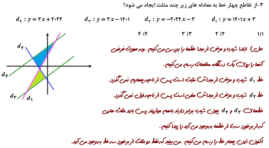 سوال آزمون تیزهوشان پایه نهم سال 1401 از فصل ششم.webp